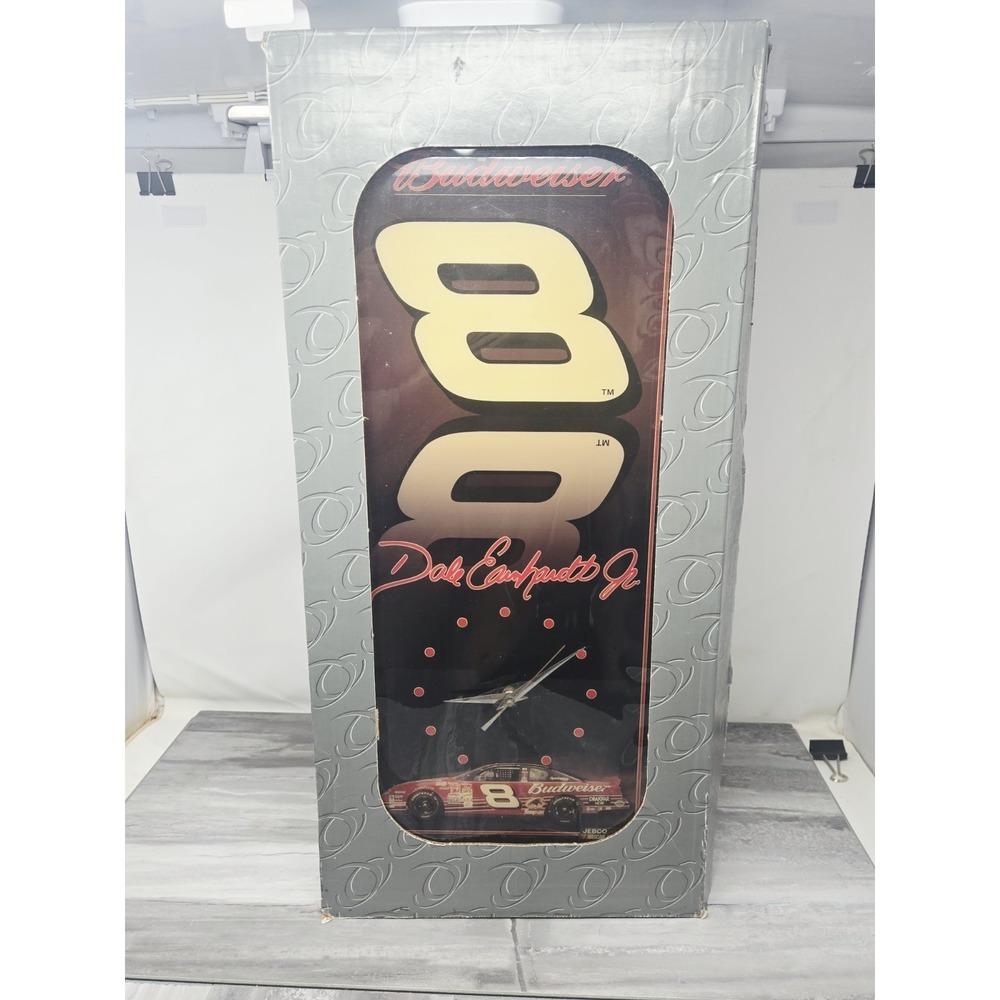 Jebco Dale Earnhardt Jr #8 Budweiser Monte Carlo Commemorative Wall Clock Ltd Ed